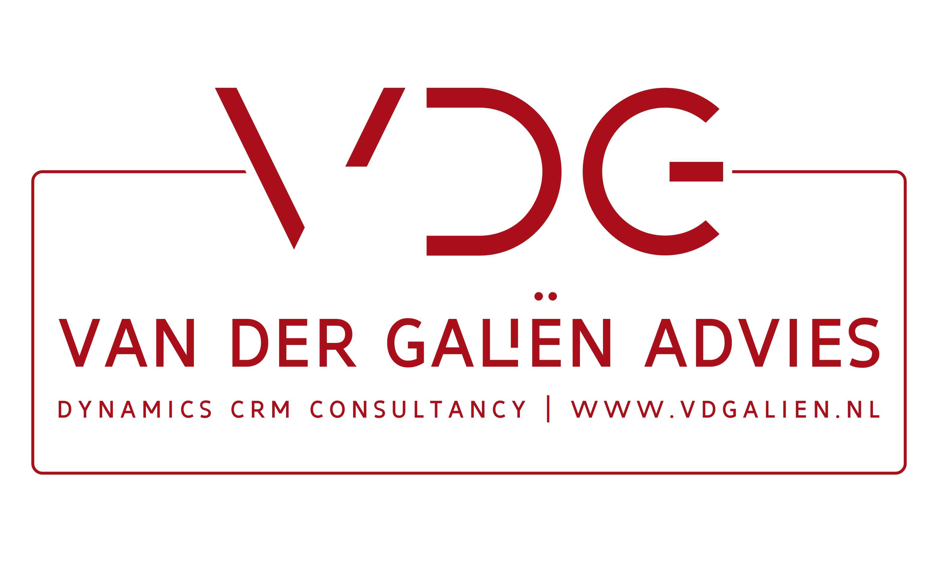 Van der Galiën Advies Dynamics CRM Nonprofit consultancy